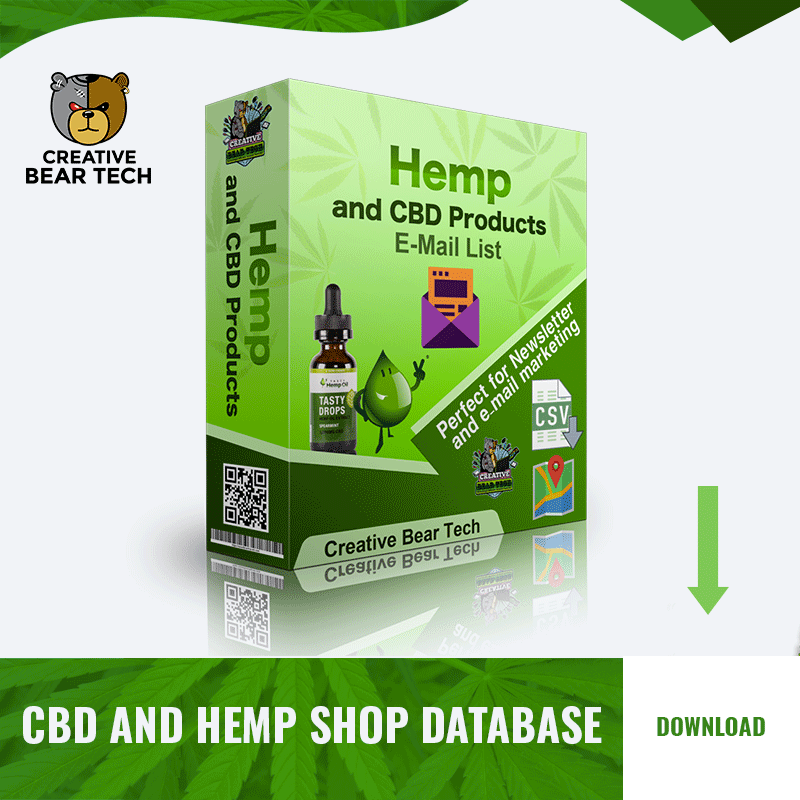 Global Hemp and CBD Shops Database with Contact Details
